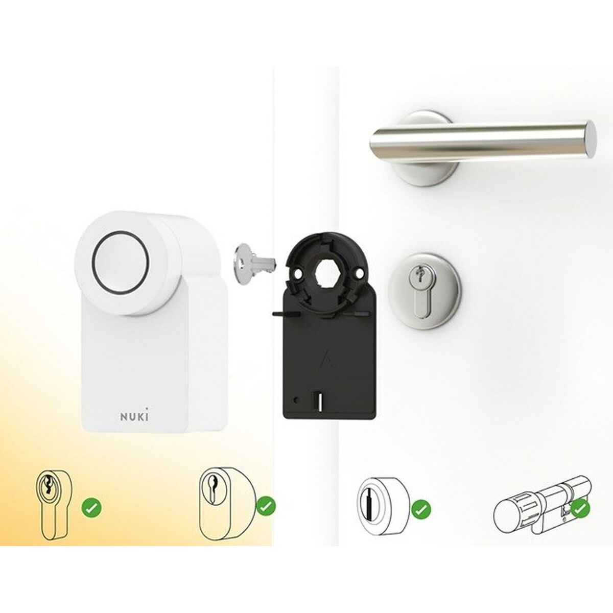 Smart Lock Nuki Smart Lock GO White Plastic