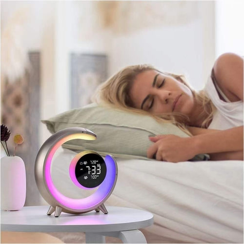 Smart Sound Twin Alert Clock Dual Rise LED Multicolor Display