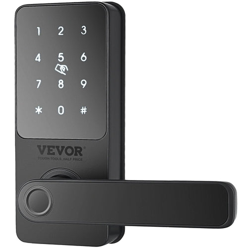 VEVOR Smart Lock, 5-in-1 Smart Door Knob, Fingerprint Deadbolt with